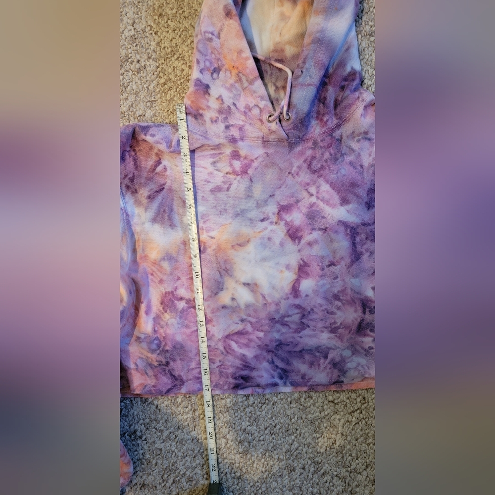 3/Set Of THREE Colorful Tie-Dye Cropped Champion Hoodies - Picture 9 of 16